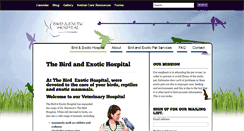 Desktop Screenshot of birdexoticvet.com